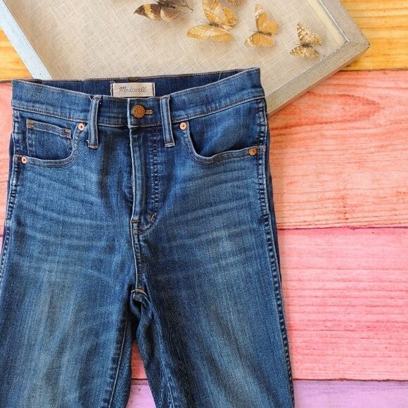 Madewell Blue 10" High Rise‎ Skinny Ankle Jeans 27 Classic Casual - Picture 3 of 9